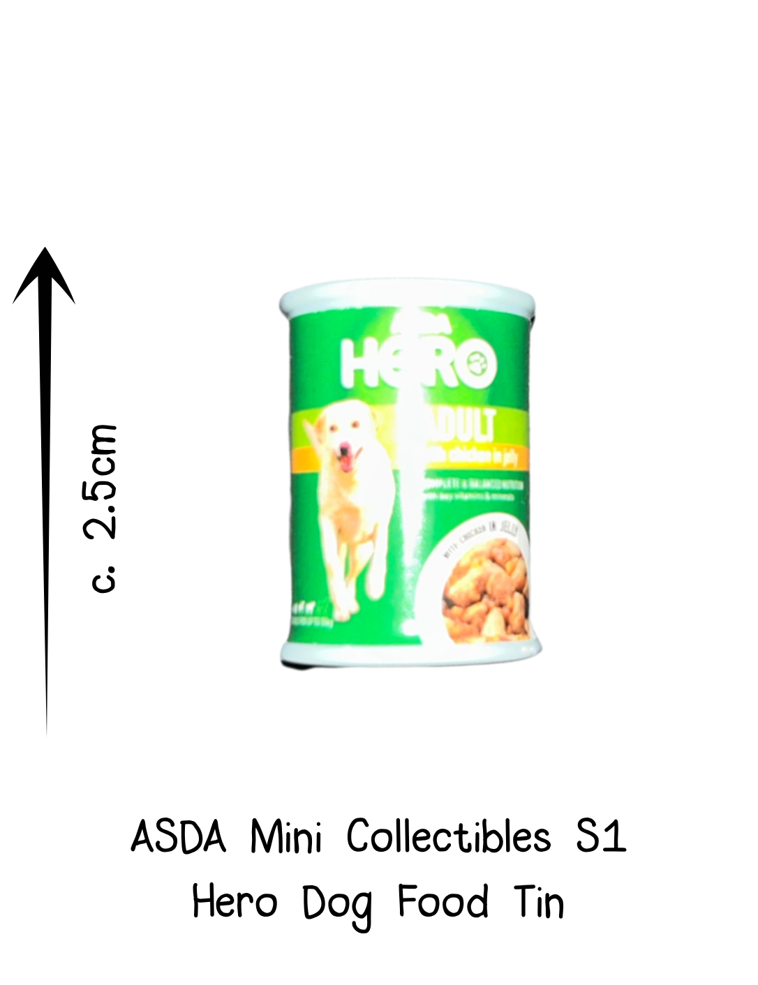 Asda Mini Collectibles Hero Dog Food Tin