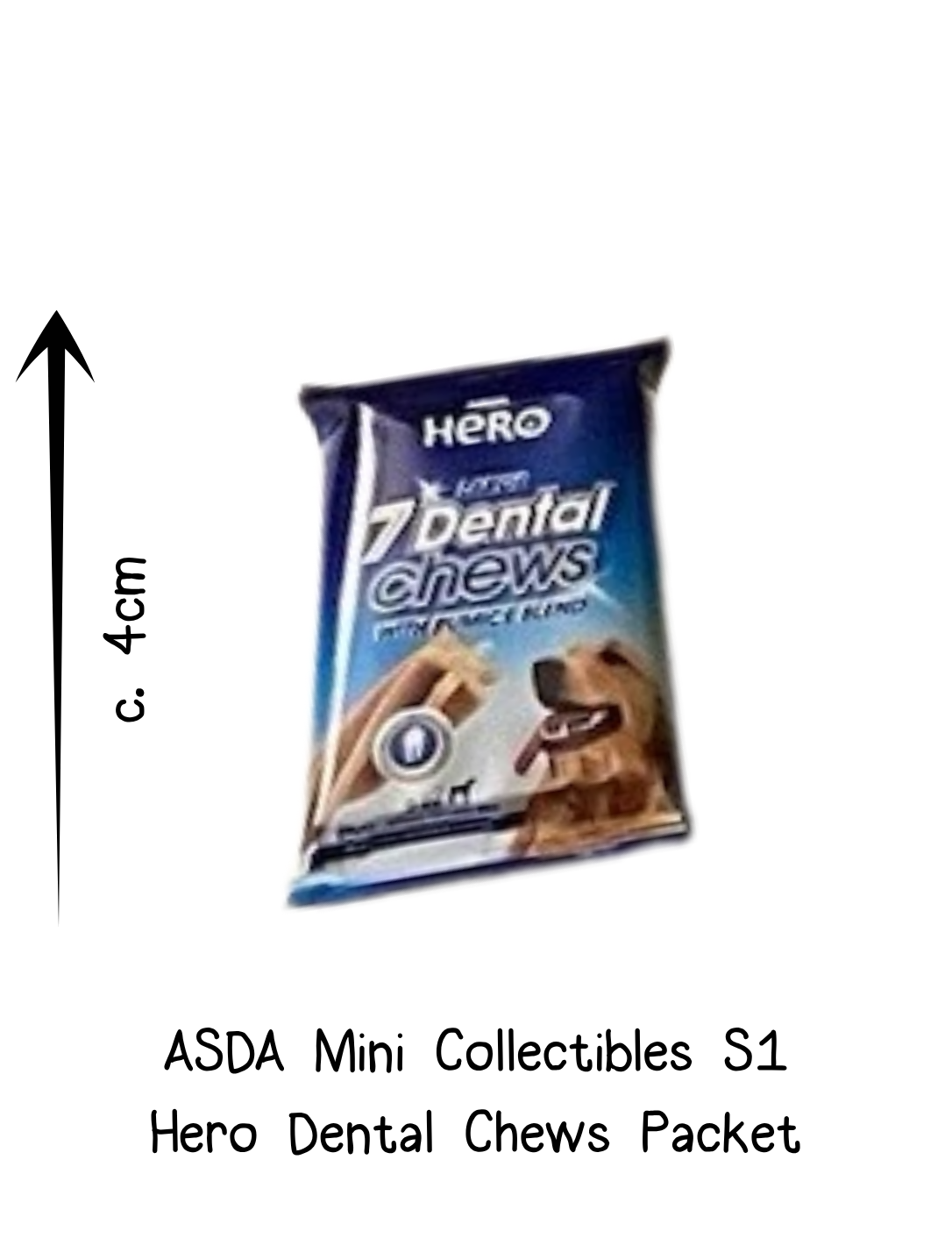 Asda Mini Collectibles Hero Dental Chews Packet