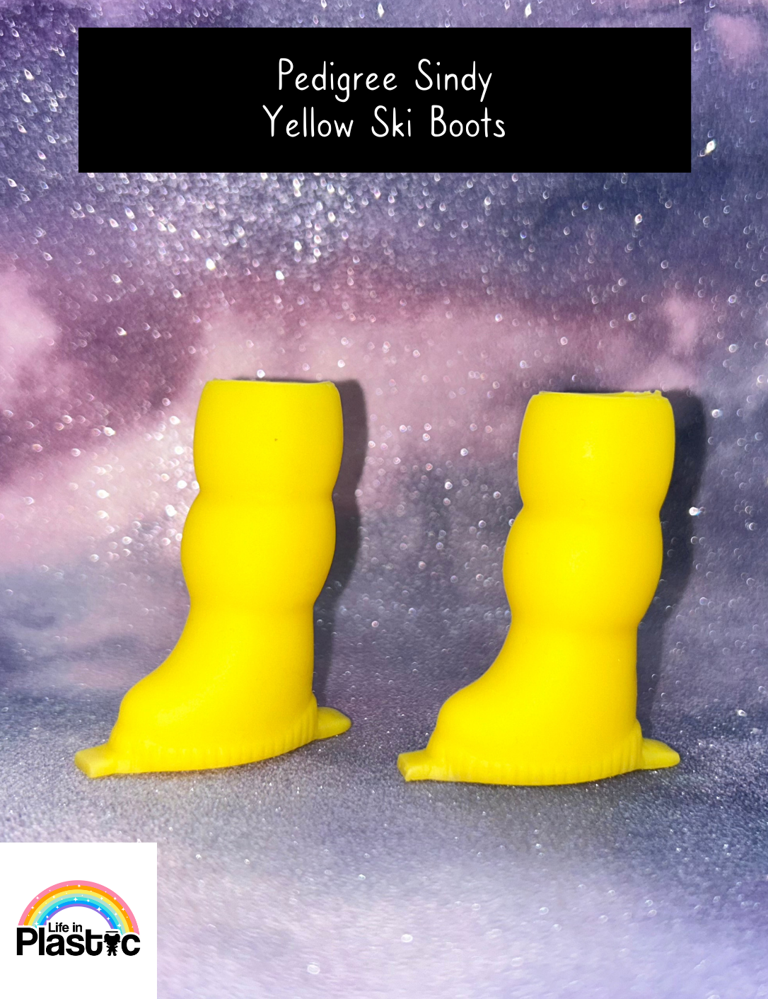 Pedigree Sindy Yellow Ski Boots