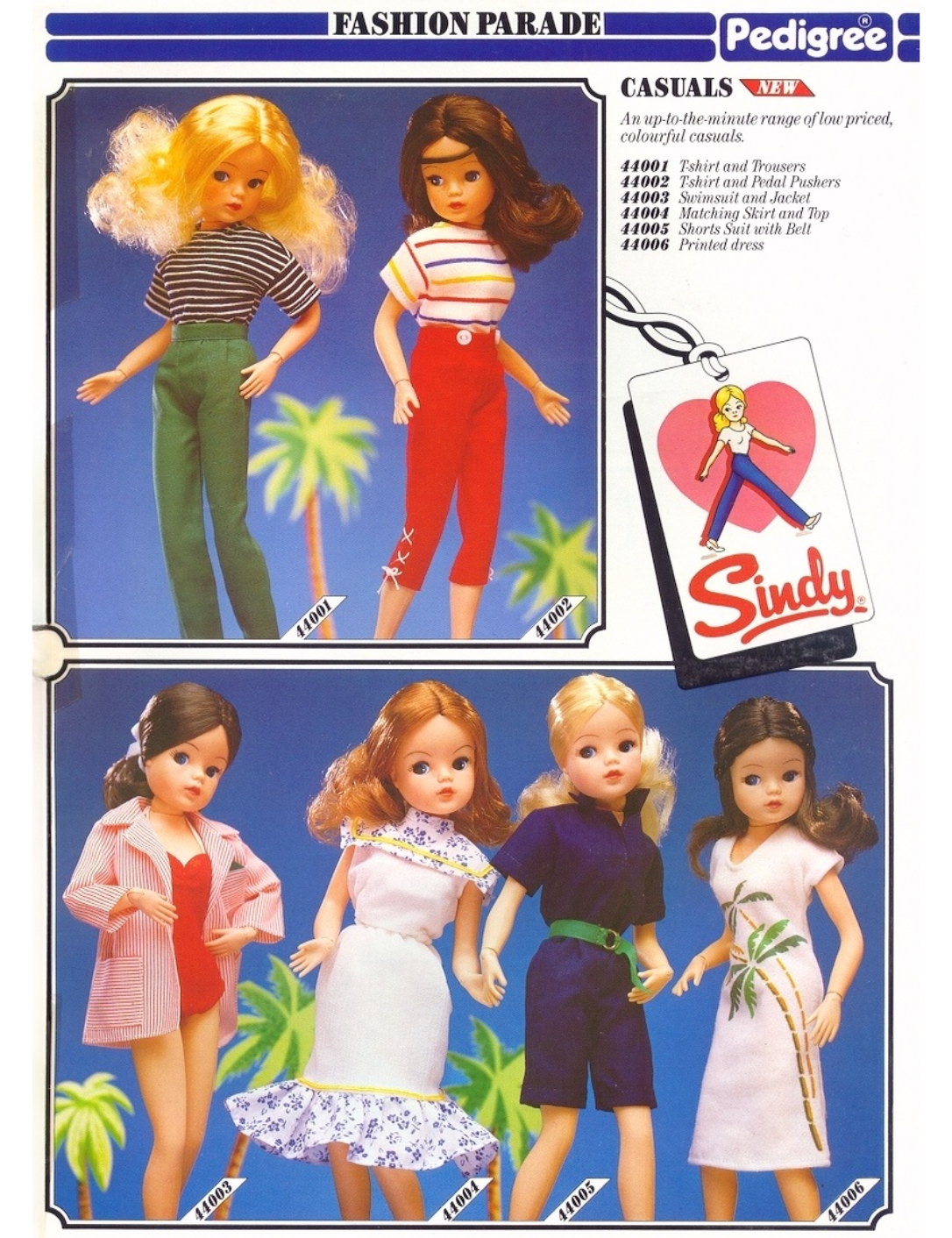 1983 Pedigree Sindy Doll Casuals