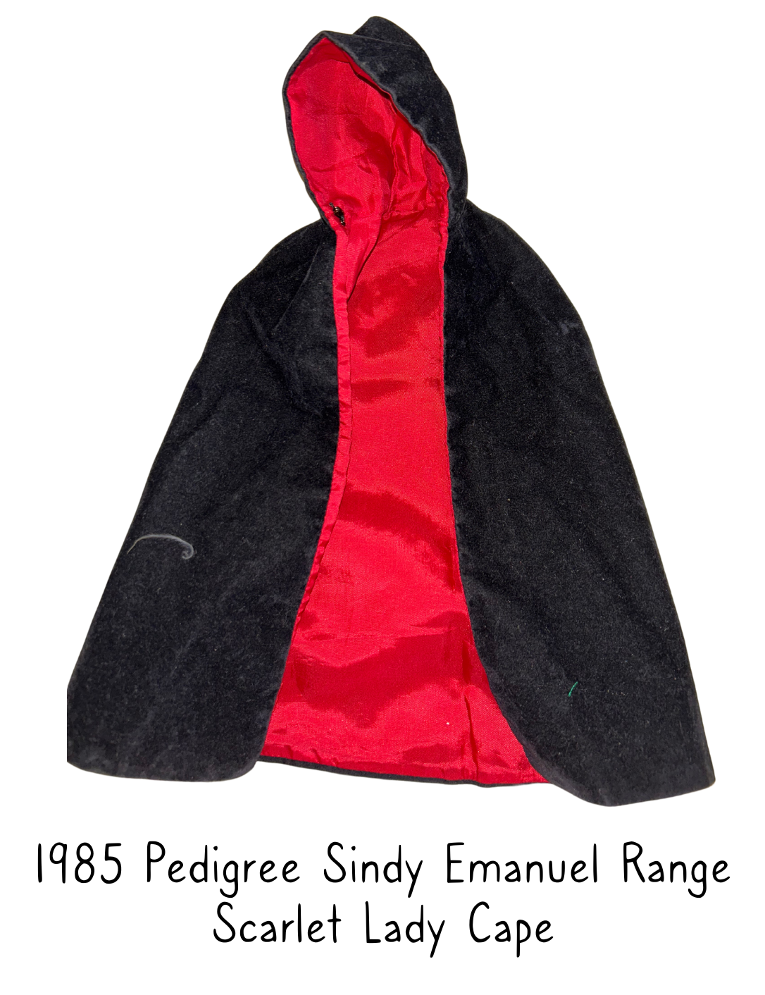1985 Pedigree Sindy Emanuel Scarlet Lady Sindy Cape