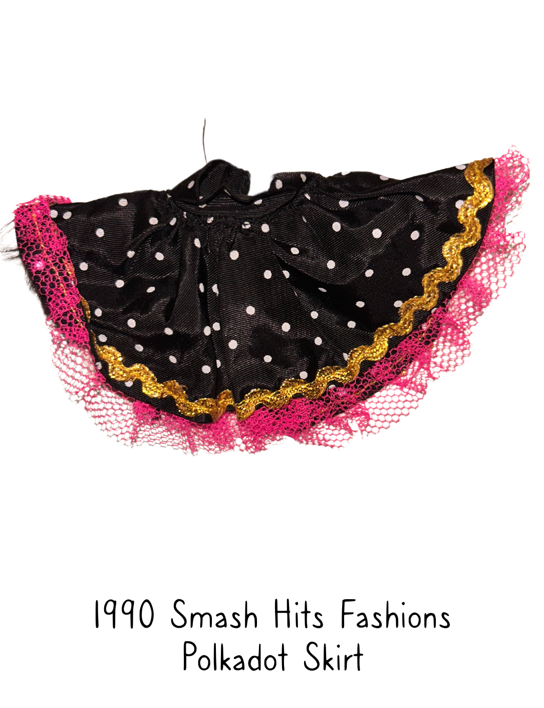 1990 Hasbro Sindy Smash Hits Fashions Polkadot Skirt
