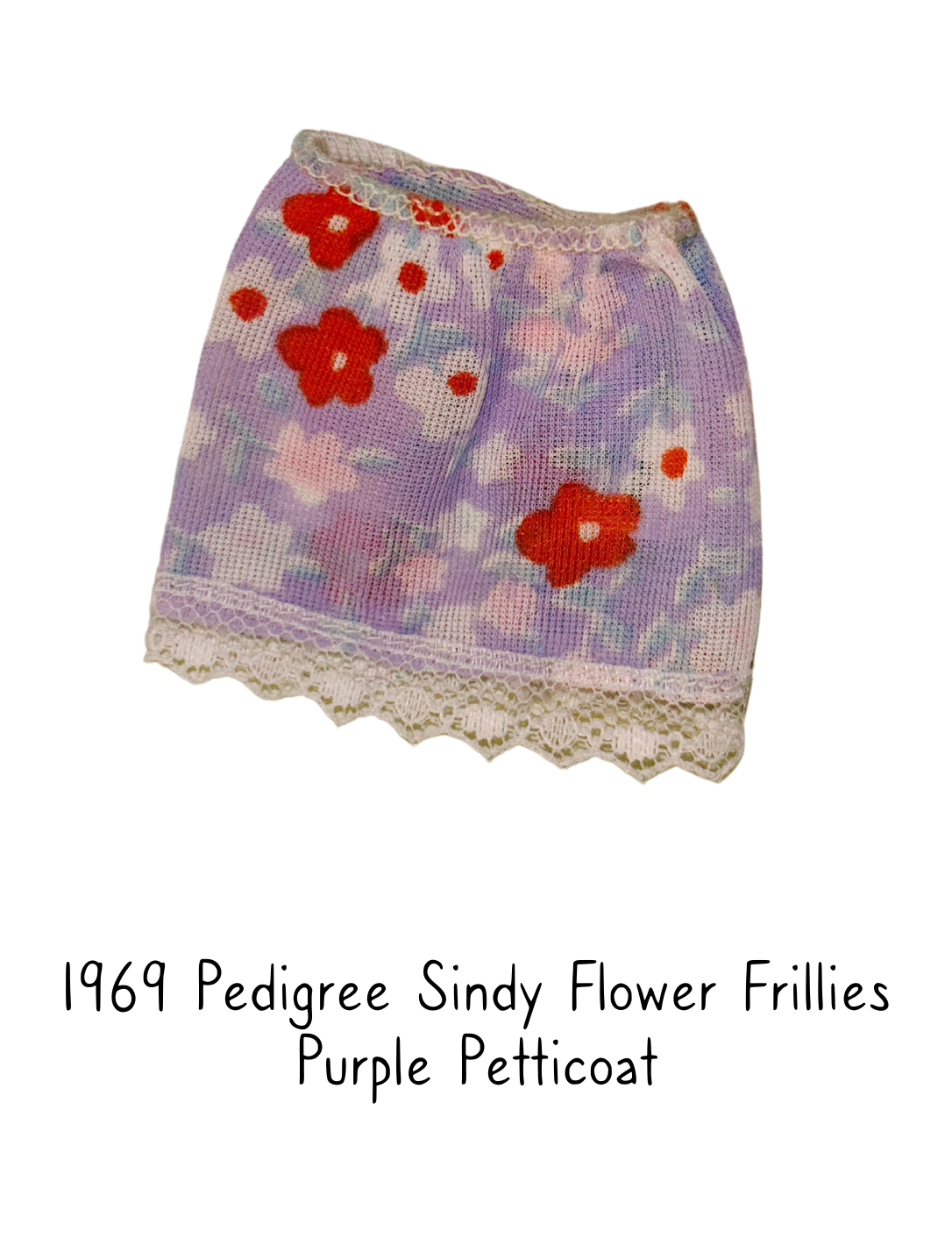 1969 Pedigree Sindy Flower Frillies Purple Petticoat