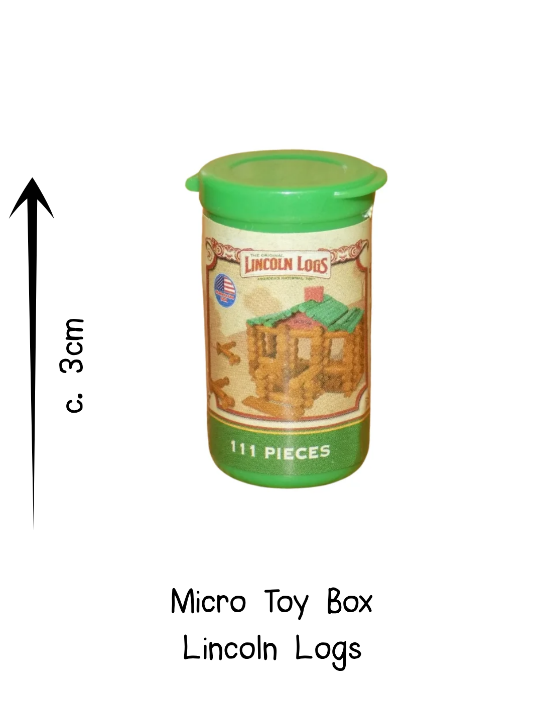 Micro Toy Box Lincoln Logs Tub