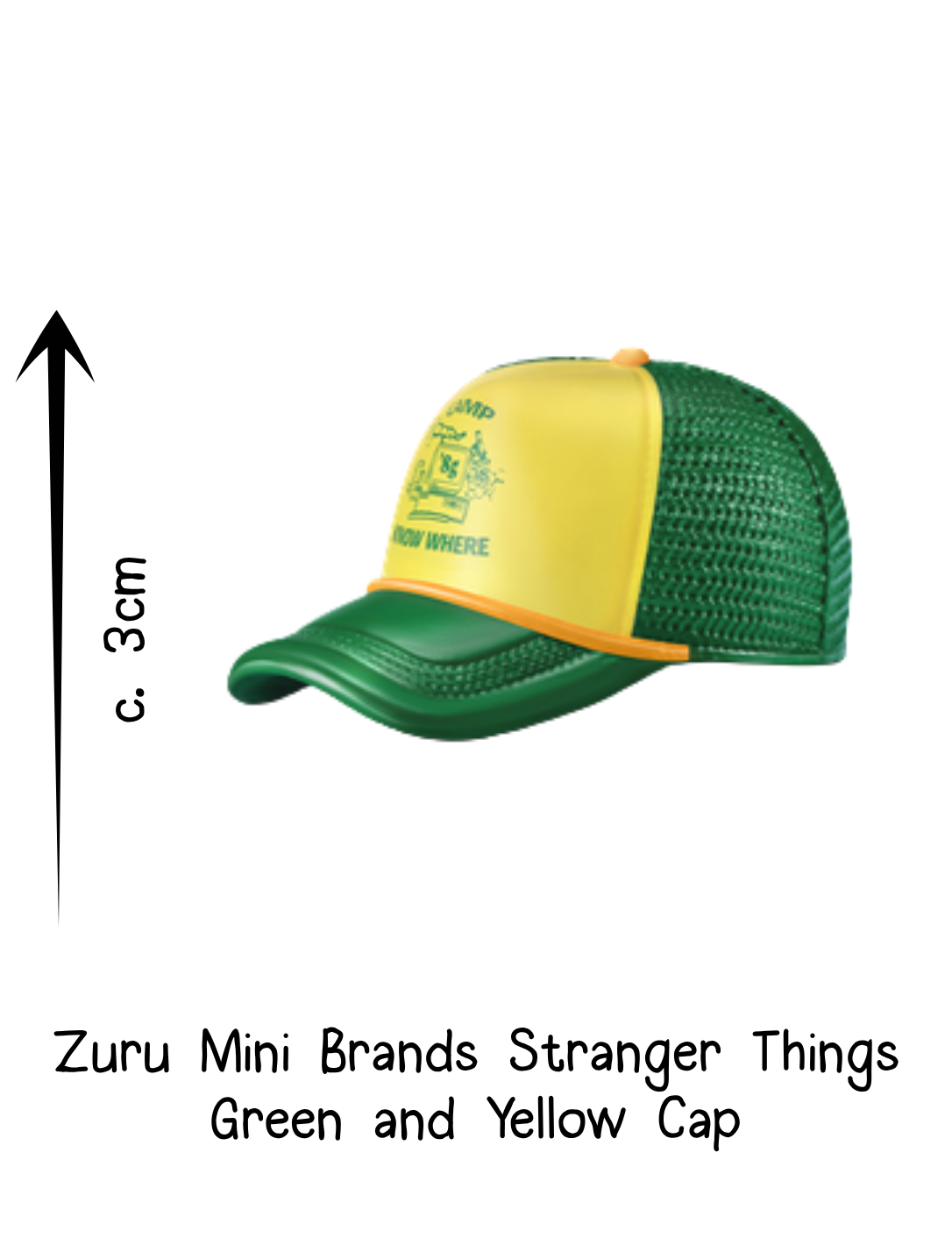 Zuru Mini Brands Stranger Things Green and Yellow Cap