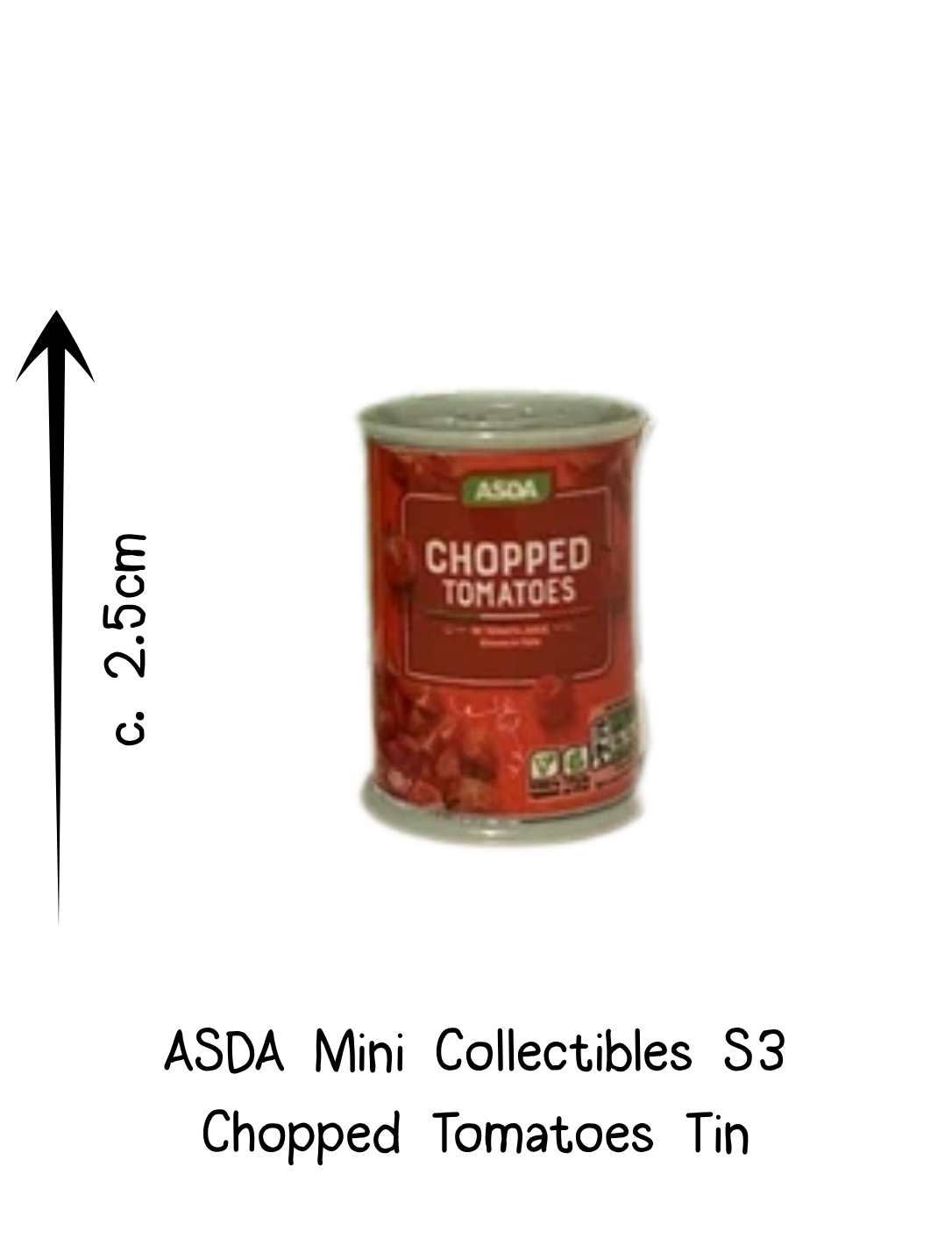 Asda Mini Collectibles Chopped Tomatoes Tin