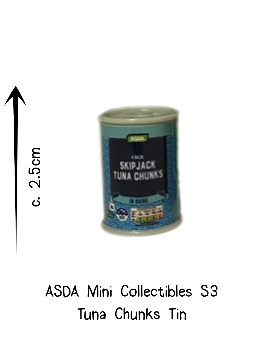 Asda Mini Collectibles Tuna Chunks Tin
