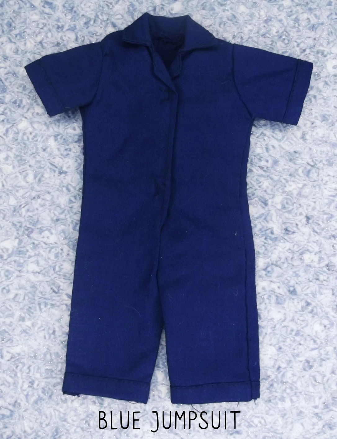 1983 Pedigree Sindy Doll Casuals 44005 Blue Shorts Jumpsuit
