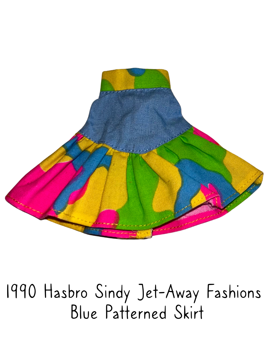 1990 Hasbro Sindy Jet-Away Fashions Colourful Skirt