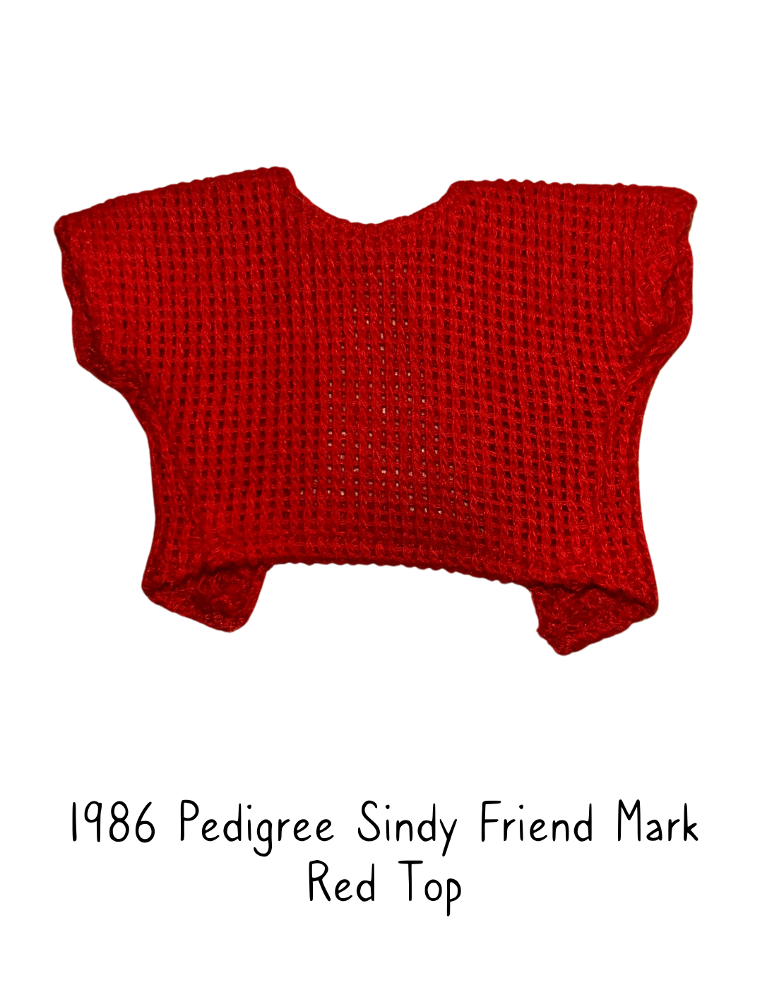 1986 Pedigree Mark Fashion Doll Red Top