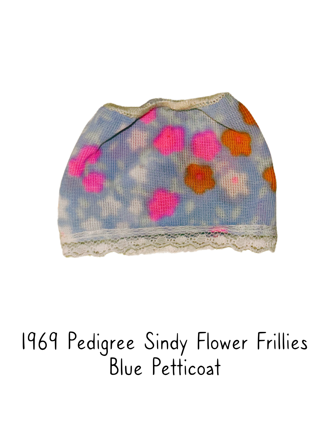 1969 Pedigree Sindy Flower Frillies Blue Petticoat