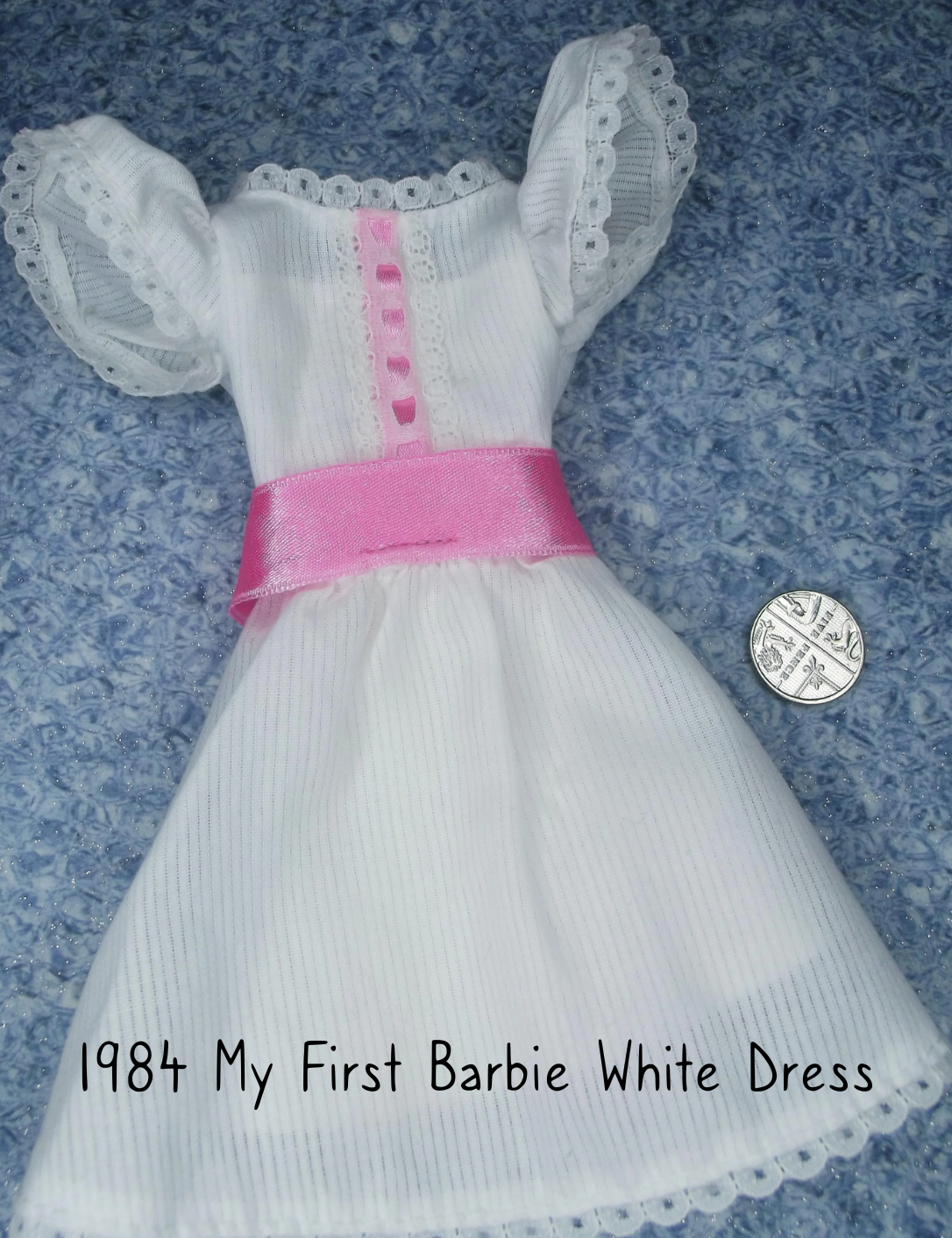 1984 My First Barbie White Dress