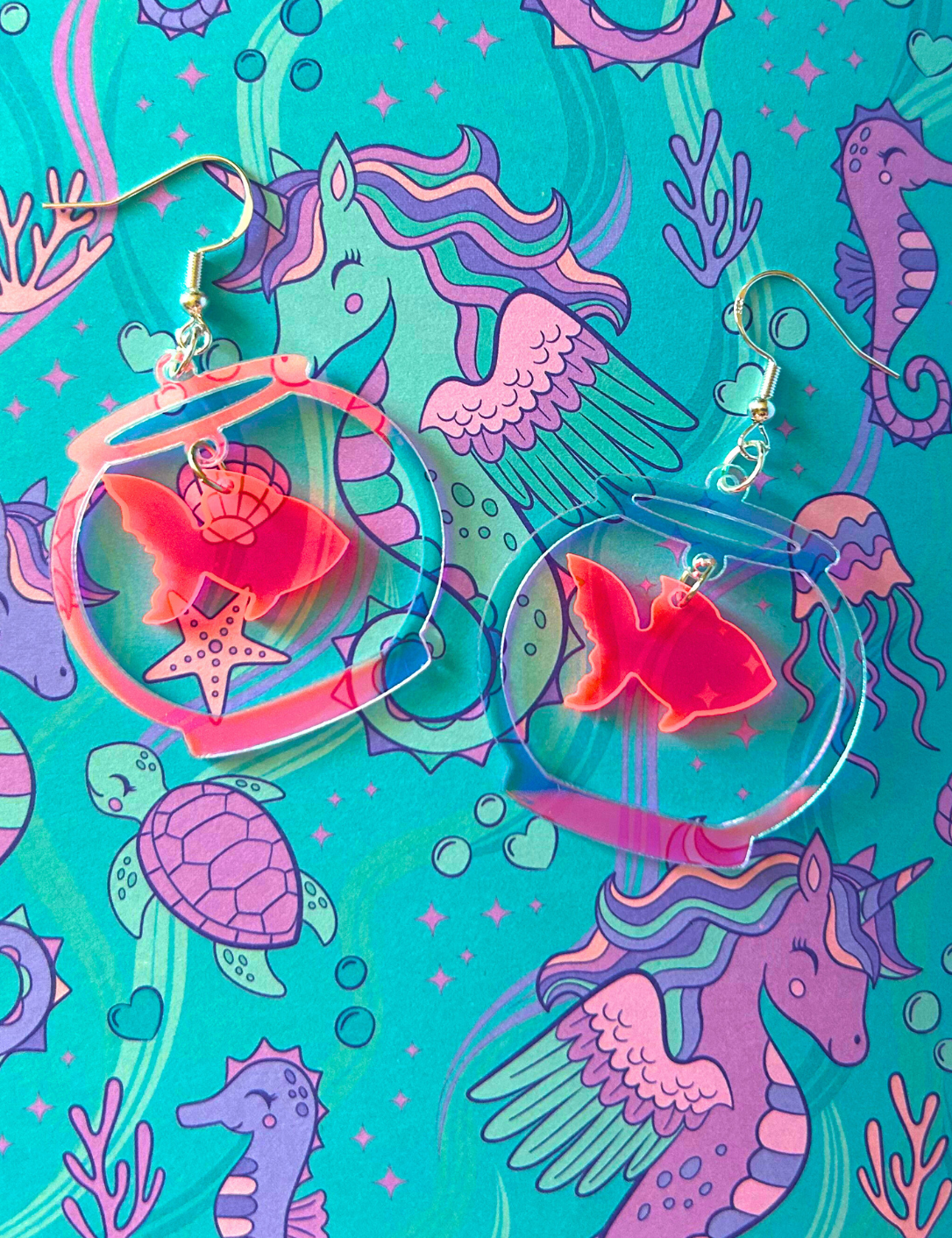 Goldfish Bowl Earrings