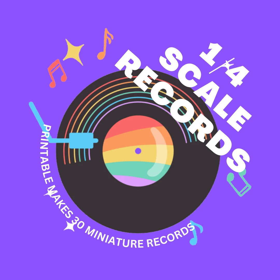 1/4 Scale Vinyl Record Covers