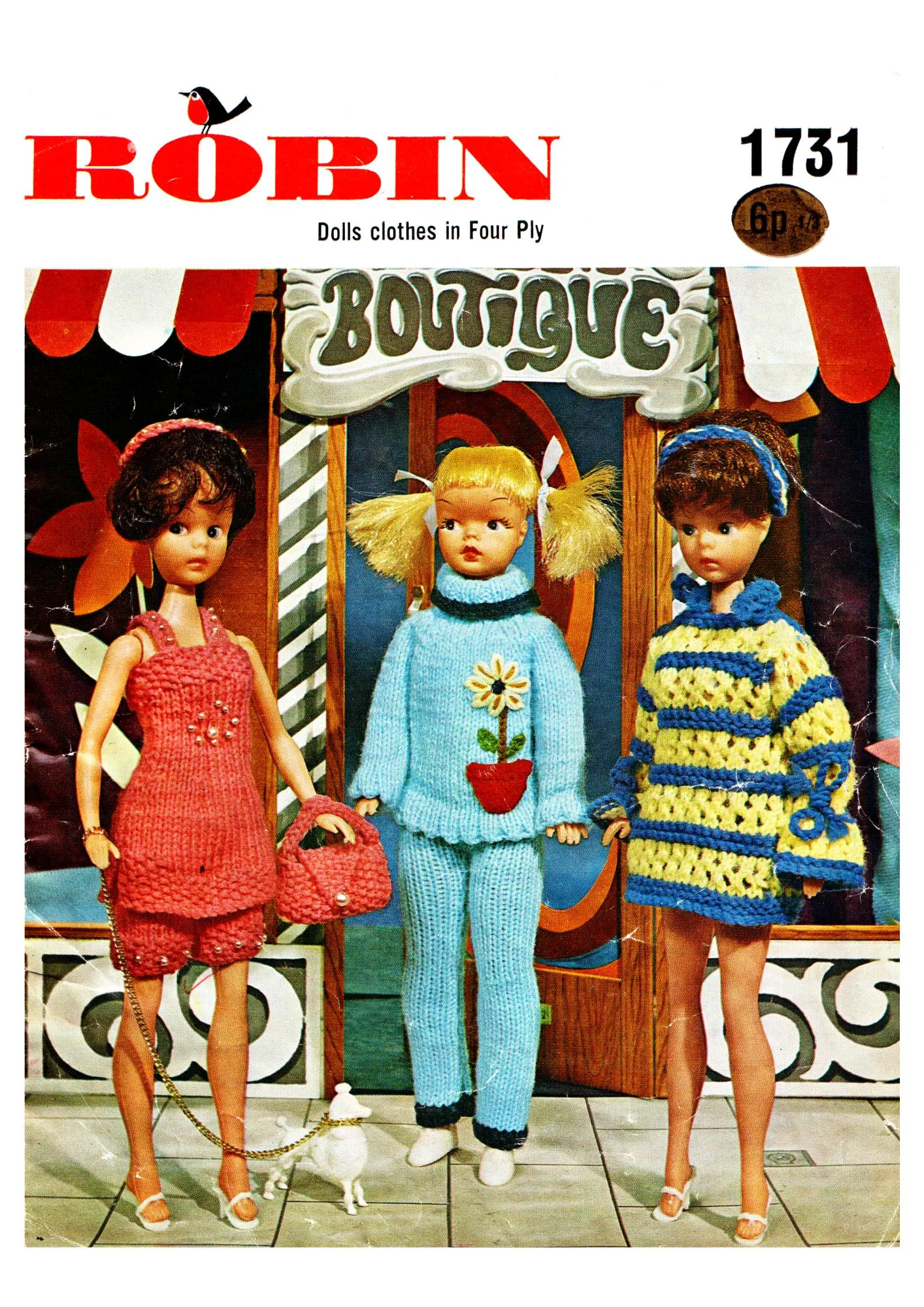 Robin 1731 Doll Knitting Pattern