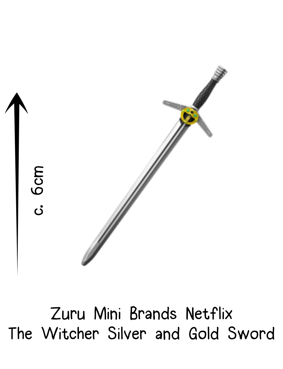 Zuru Netflix Mini Brands The Witcher Silver and Gold Sword