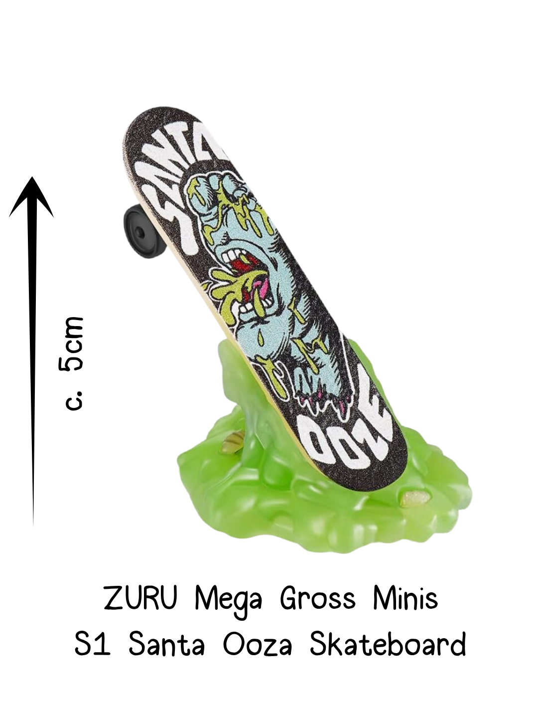 Zuru Mega Gross Minis Santa Ooze Skateboard