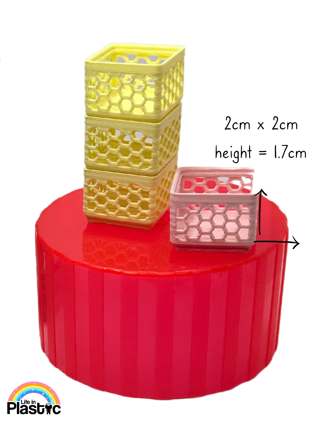 Miniature Doll House Stacking Baskets