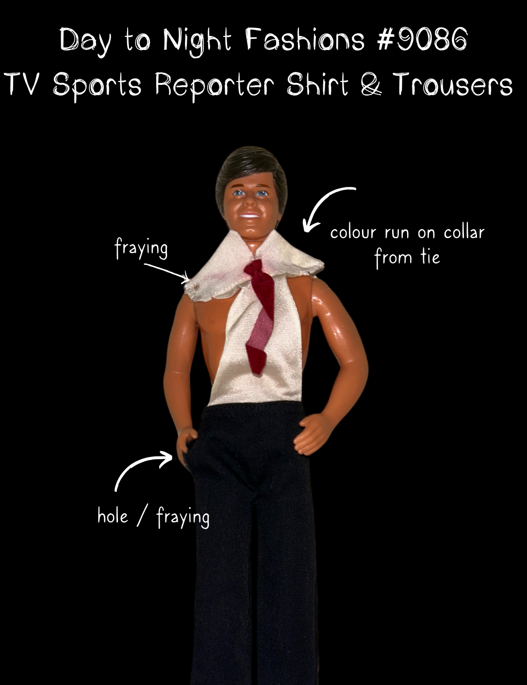 1985 Day to Night Fashions #9086 TV Sports Reporter Shirt and Trousers