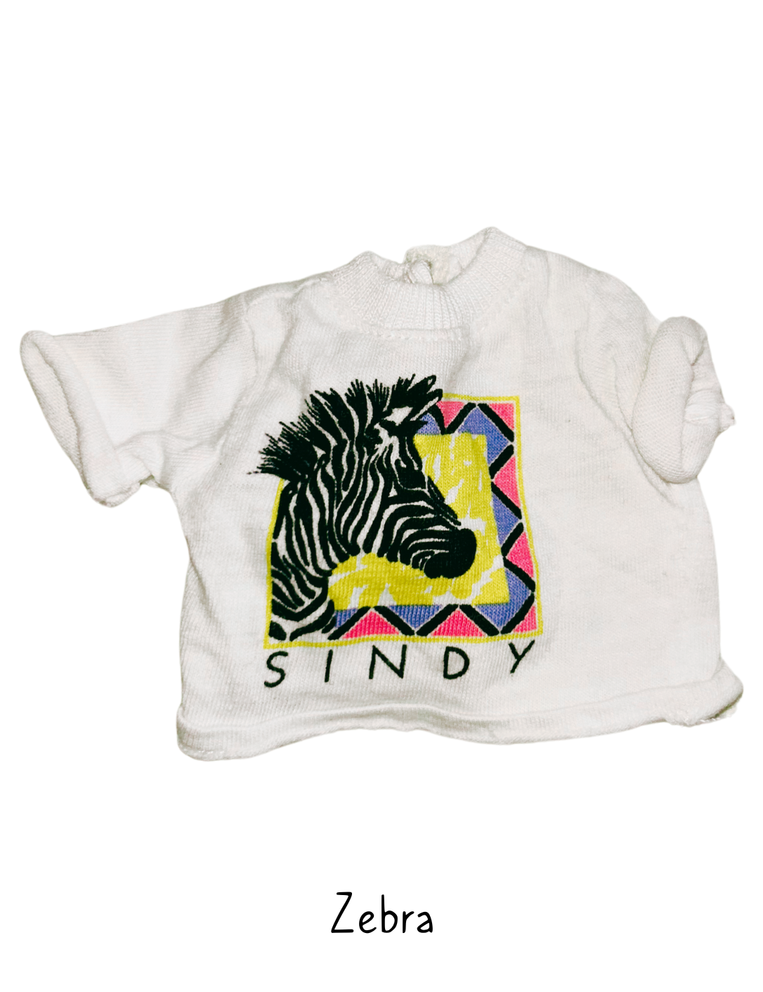1992 Hasbro Sindy Zebra T-Shirt