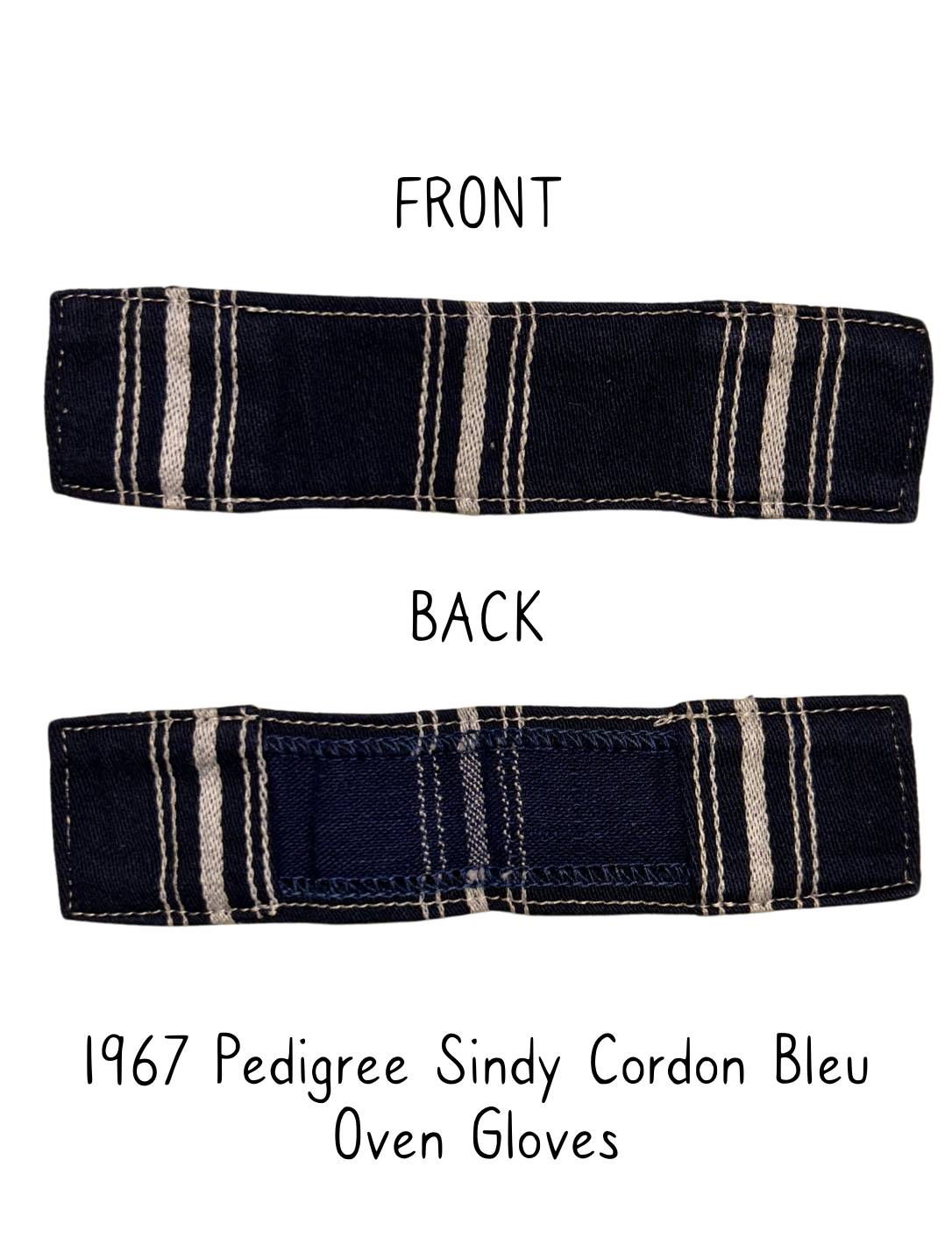 1967 Pedigree Sindy Fashion Doll Cordon Bleu Oven Gloves