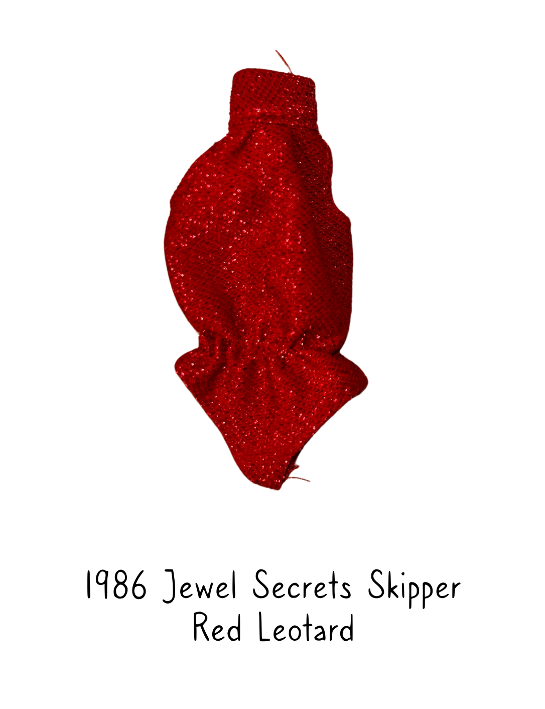 1986 Jewel Secrets Skipper Fashion Doll Red Glitter Leotard