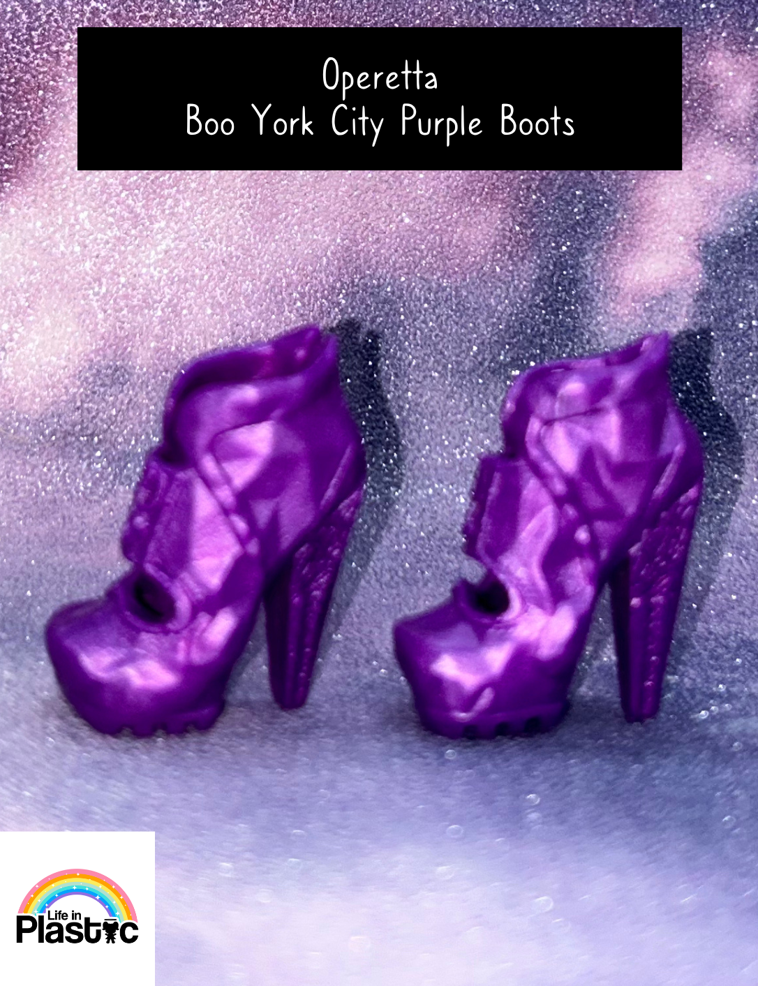 Monster High Operetta Boo York City Purple Boots