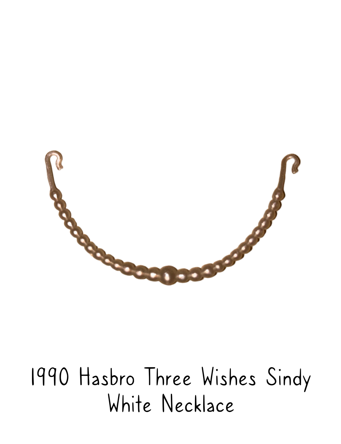 1990 Hasbro Three Wishes Sindy Fashion Doll White Necklace