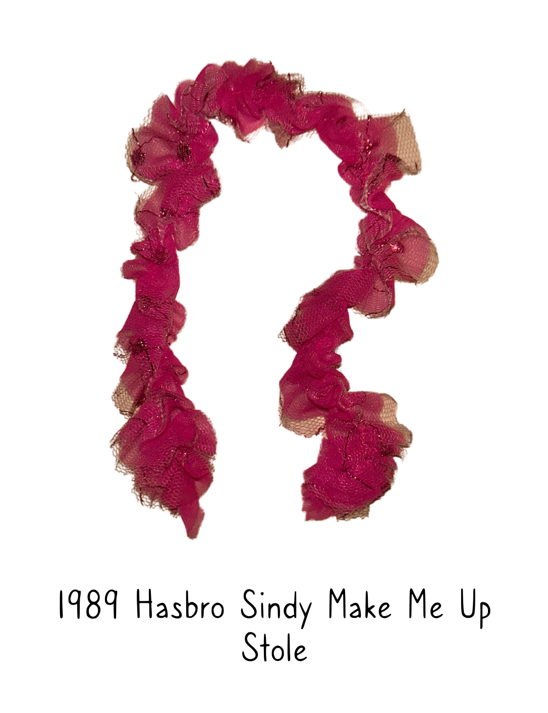 1989 Hasbro Make Me Up Sindy Pink Stole
