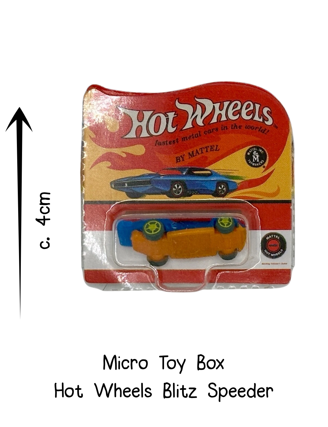 Micro Toy Box Hot Wheels Blue and Orange