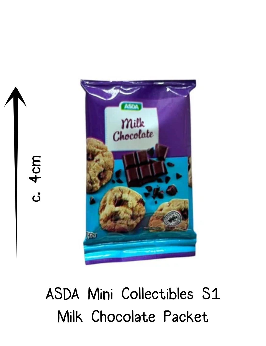 Asda Mini Collectibles Milk Chocolate Packet