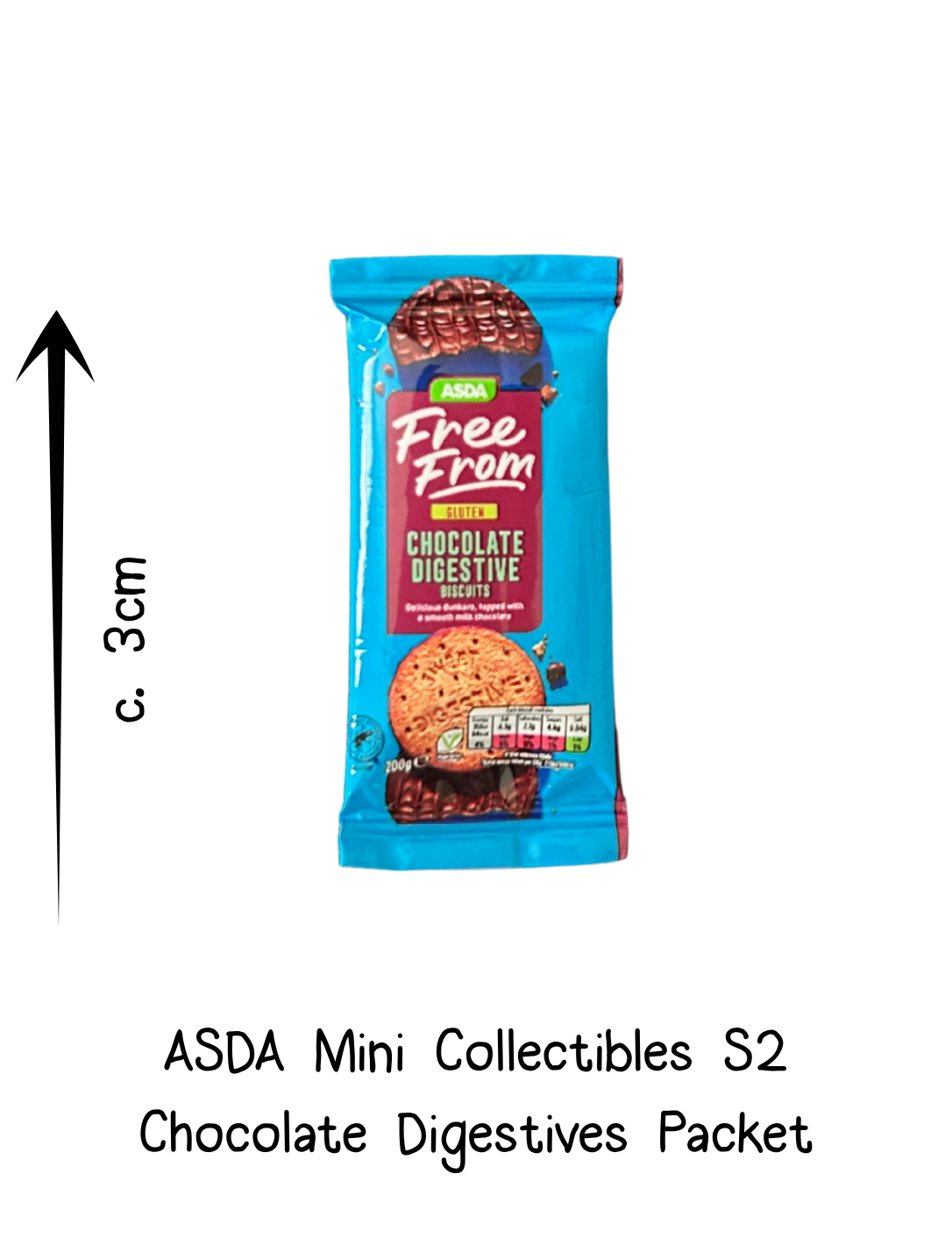 Asda Mini Collectibles Chocolate Digestives Packet