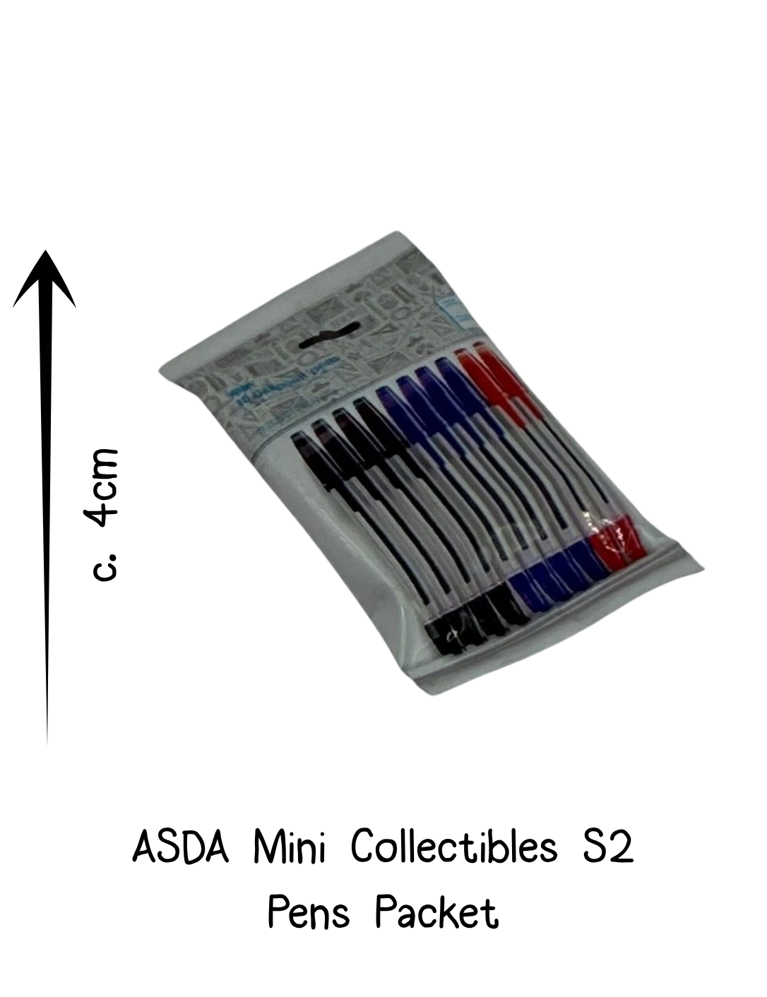 Asda Mini Collectibles Pens Packet