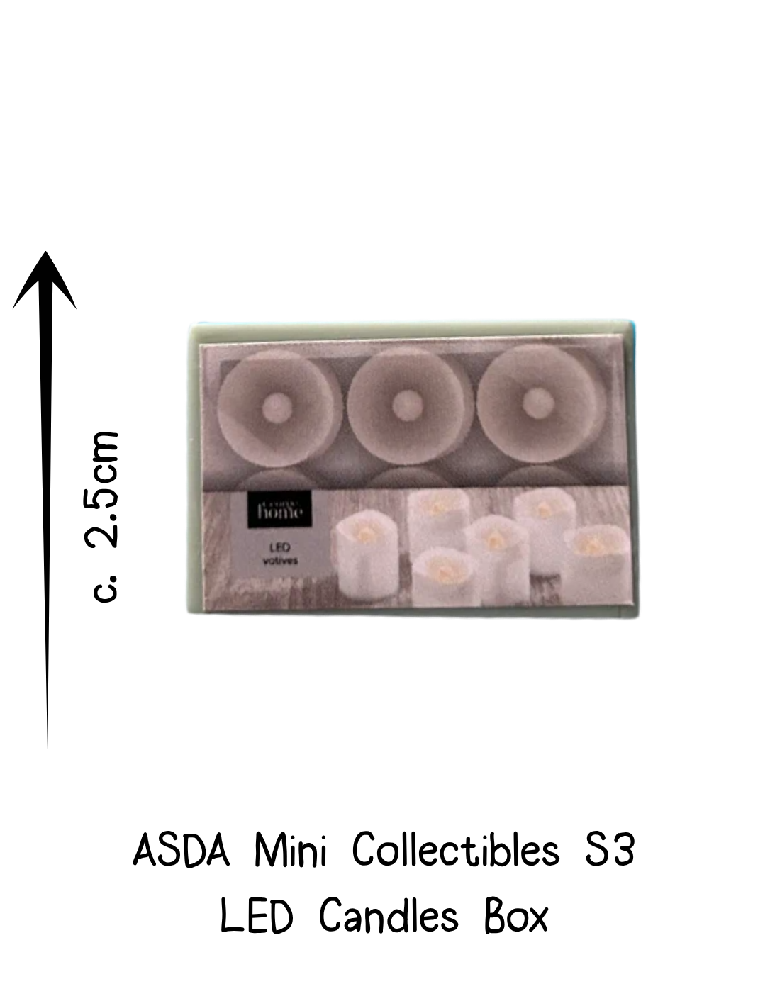 Asda Mini Collectibles LED Candles Box