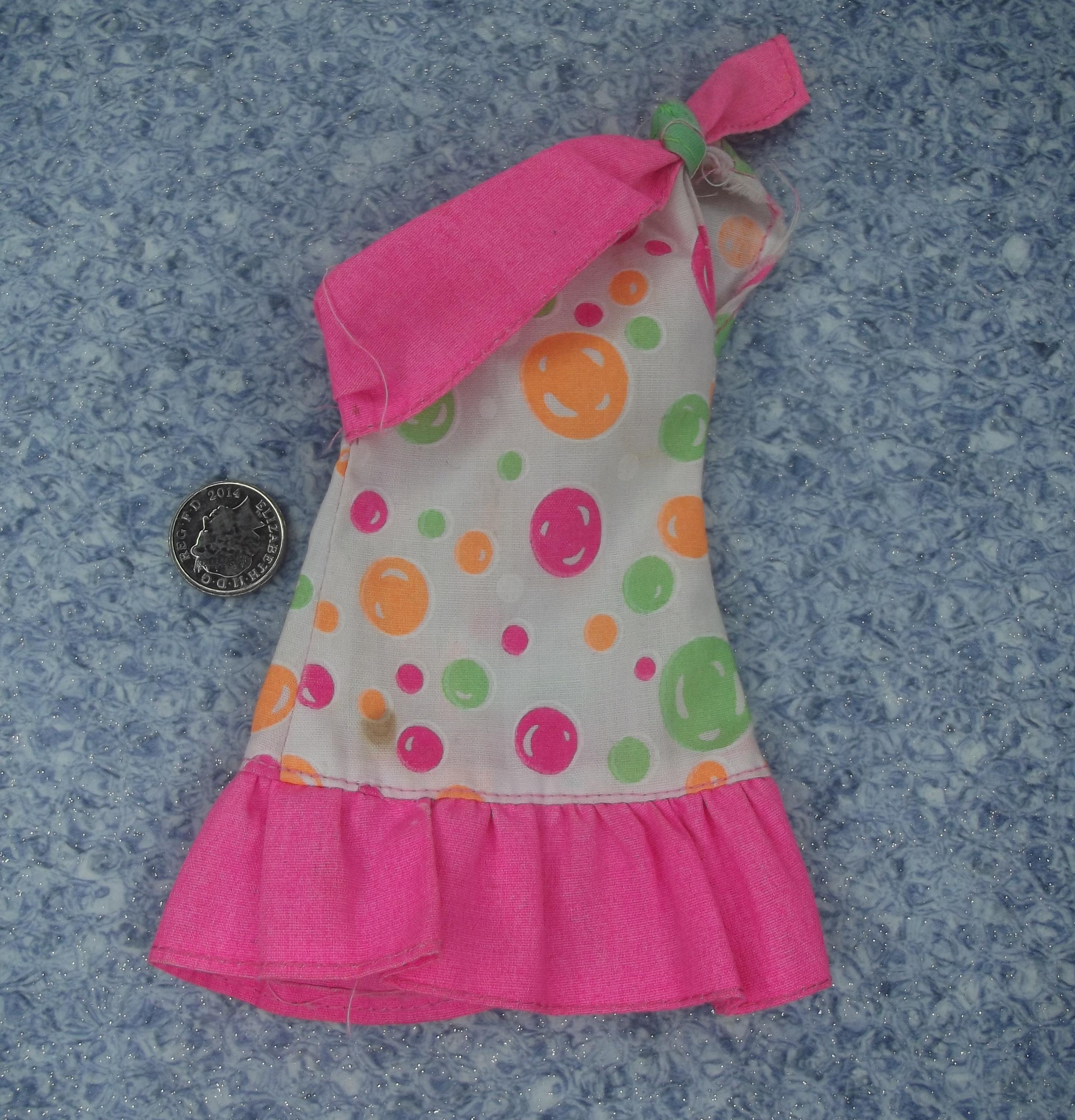 1994 Hasbro Sindy Sunny Collection Bubble Pattern Dress