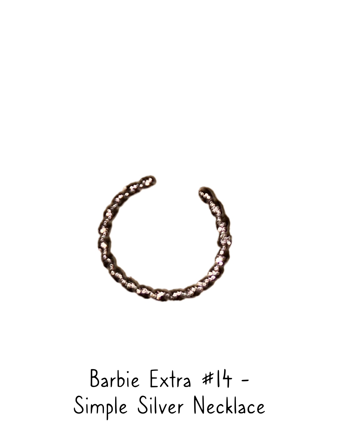 Barbie Extra #14 Fashion Doll Simple Silver Necklace