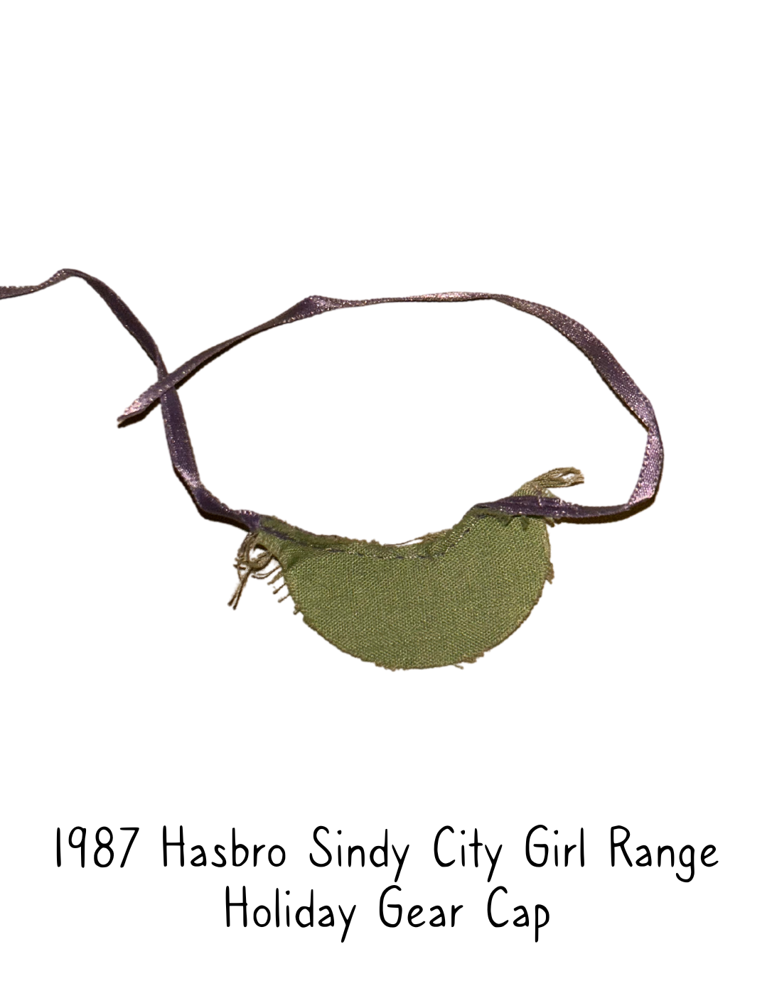 1987 Hasbro Sindy City Girl Range Holiday Gear Green Cap Visor