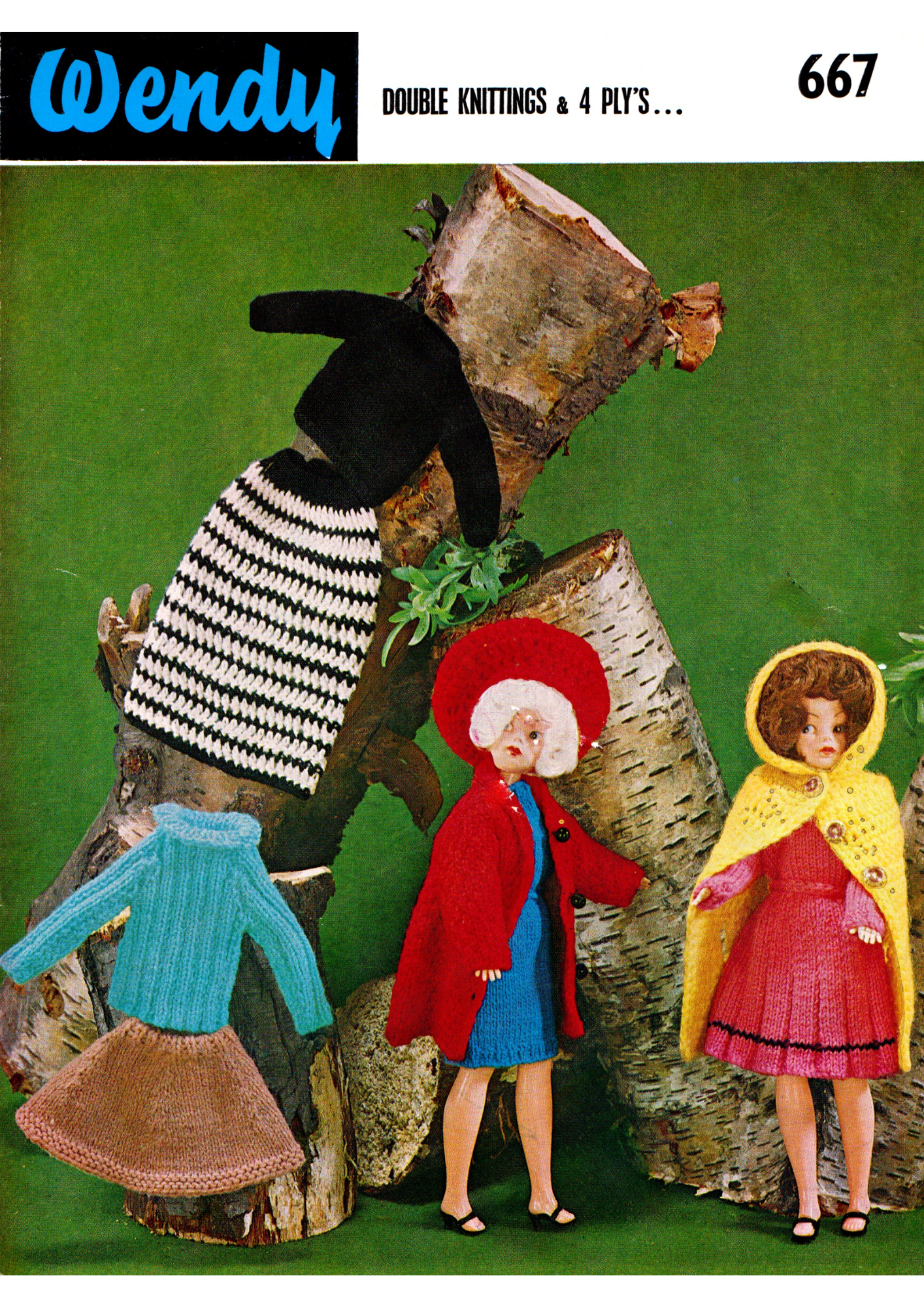 Wendy 667 Sindy Doll Knitting Pattern