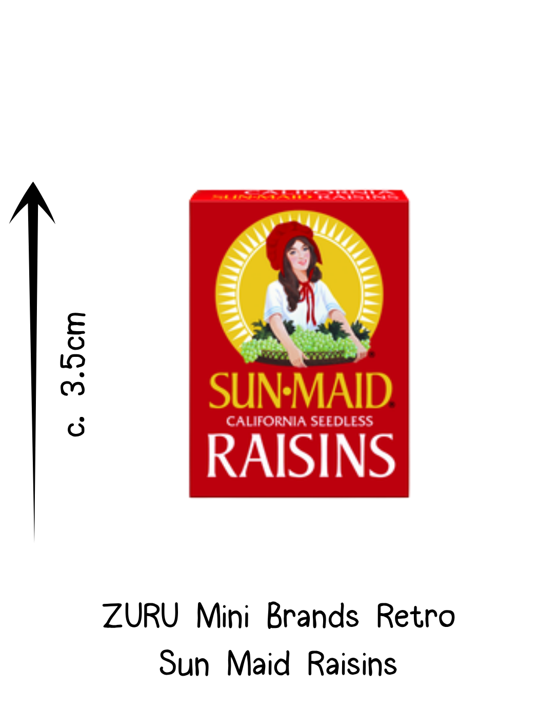 Zuru Mini Brands Retro Sun Maid Raisins Box