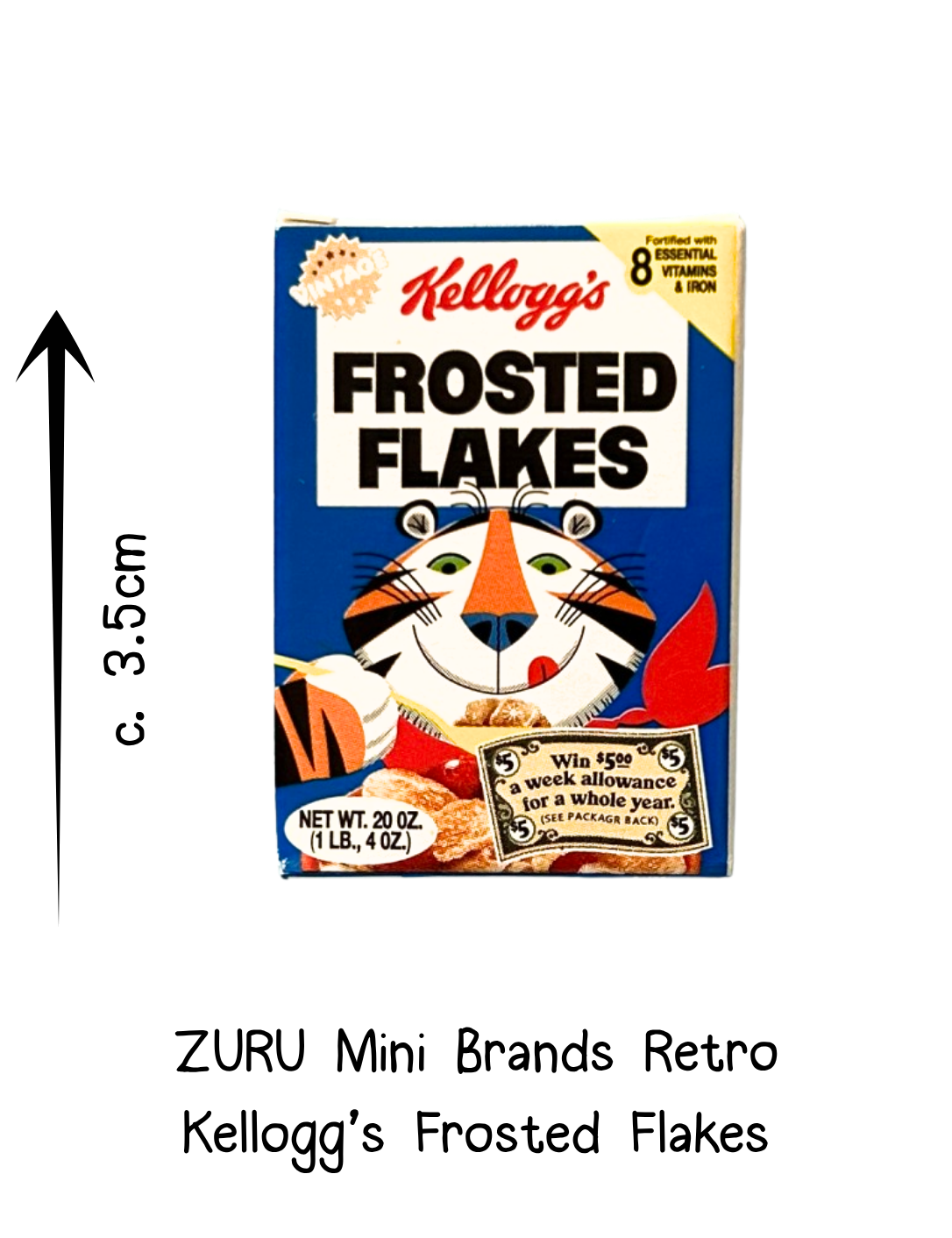 Zuru Retro Mini Brands Kellogg's Frosted Flakes Cereal Box