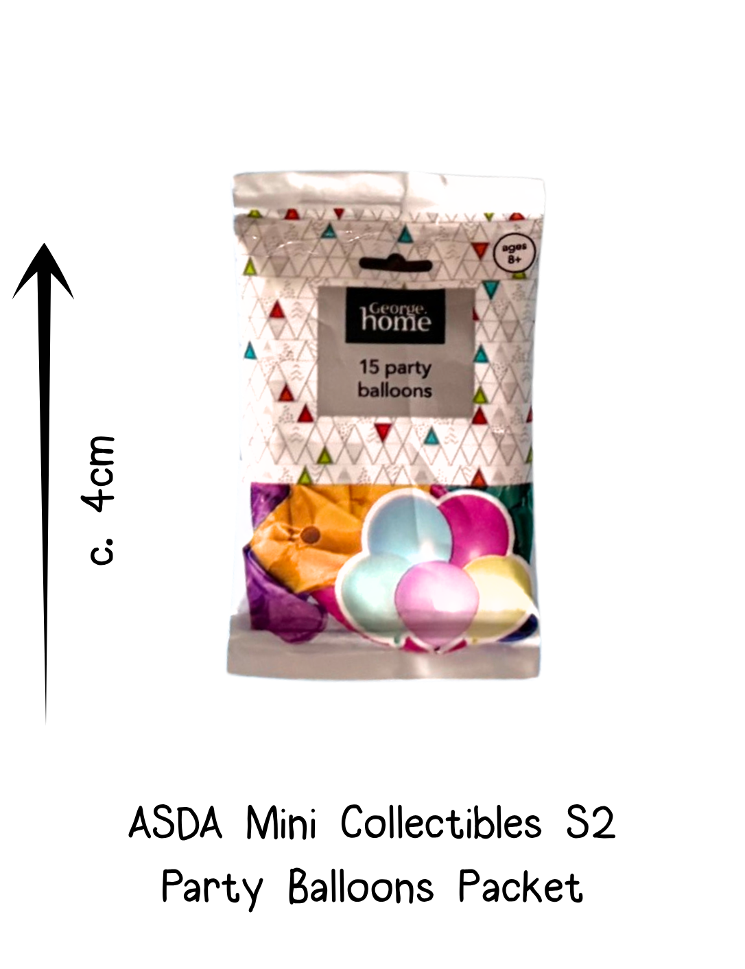 Asda Mini Collectibles Party Balloons Packet