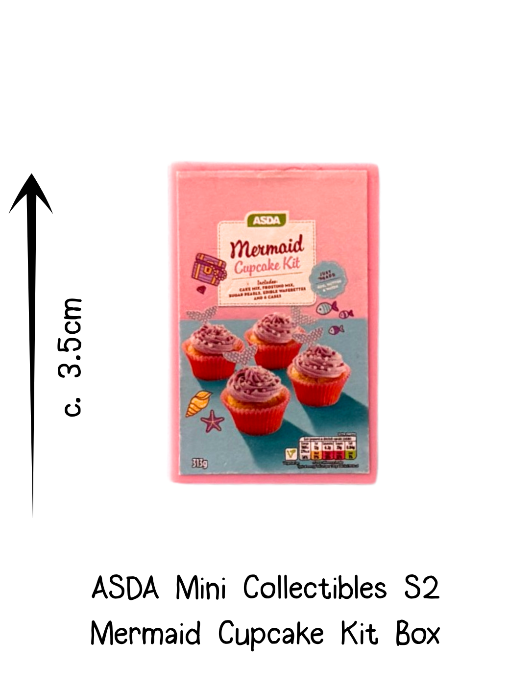Asda Mini Collectibles Mermaid Cupcakes Kit Box