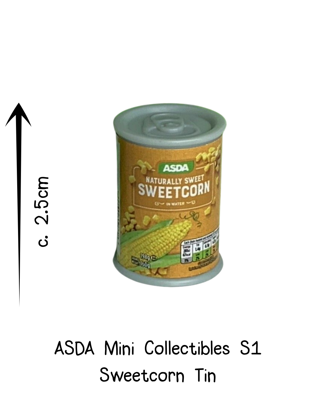 Asda Mini Collectibles Sweetcorn Tin