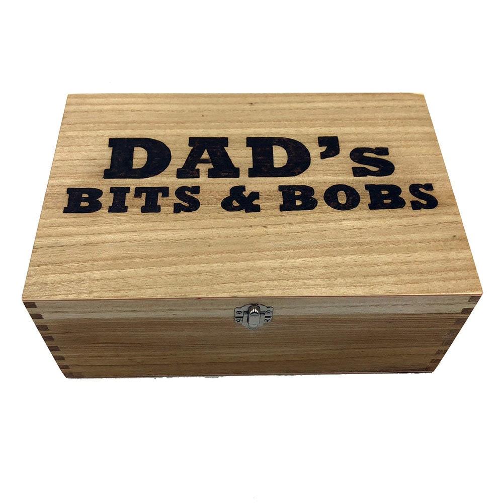 Dad's Bits and Bobs Wooden Box
