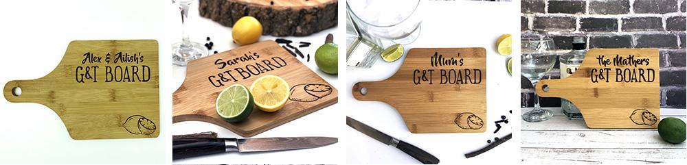 personalised gin boards