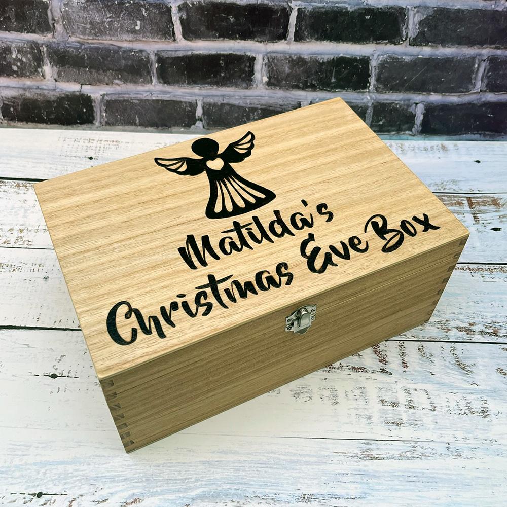 Custom wooden Christmas Eve Box