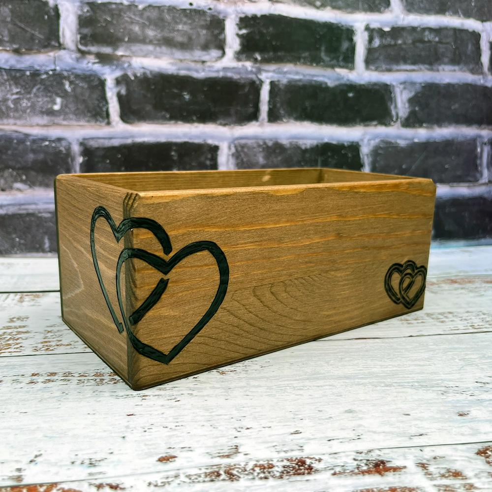 antique style hearts box