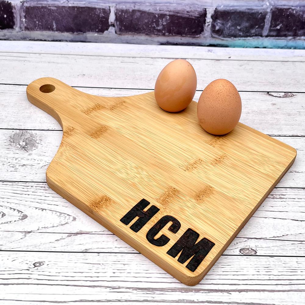 monogrammed egg board