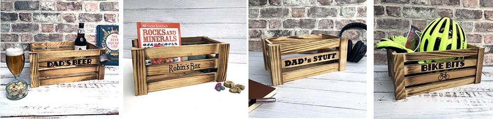 wood crates for Dad