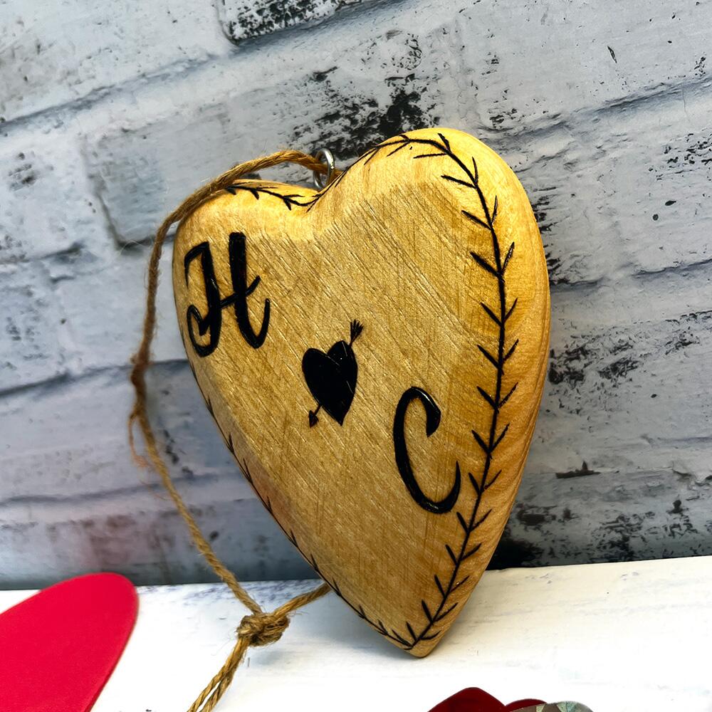 wooden heart gift